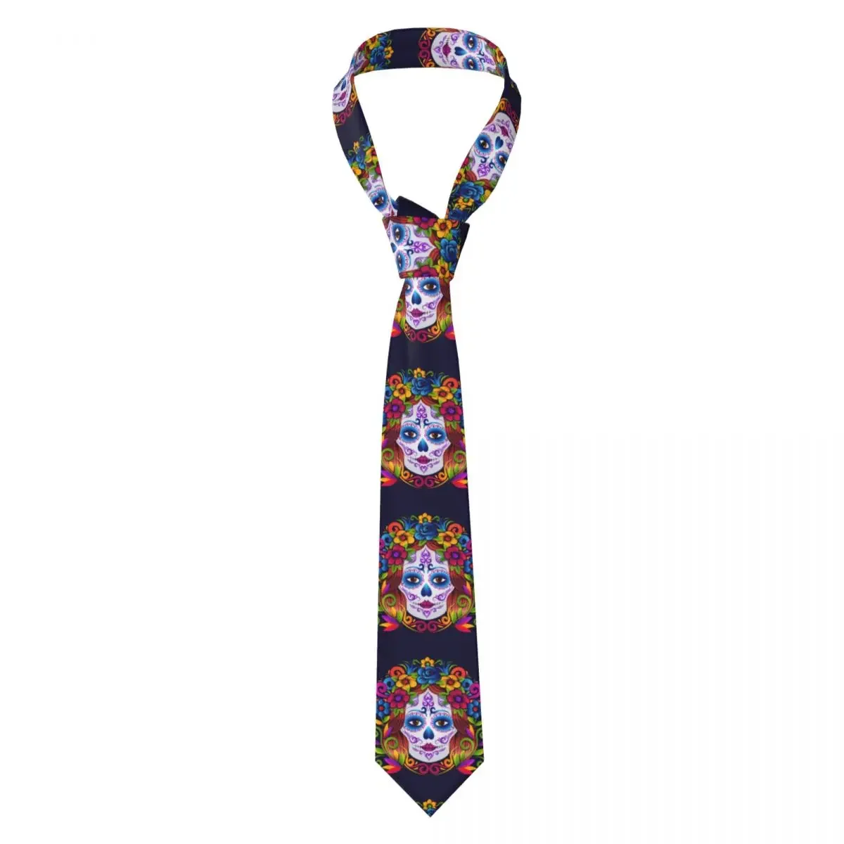 Sugar Skull Neckties Fashion Neck Ties for Men Accessories Gravatas Gift