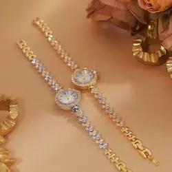 Ladies Watch Light Luxury Brand Simple temperament Mermaid Bracelet Jewelry Watch Waterproof Women's Fashion Quartz Wristwatches