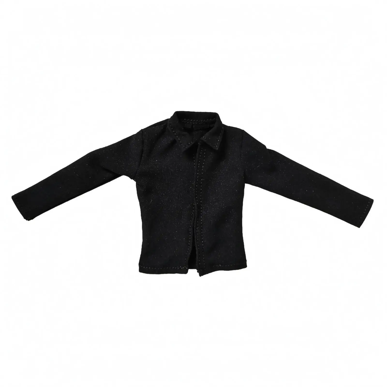 BJD Doll Shirt Long Sleeves Button-up Doll Shirt Pointed Collar