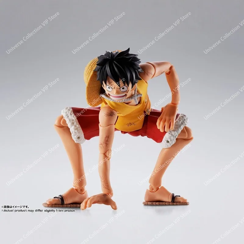 In Stock Bandai Spirits S.H.Figuarts One Piece Monkey D. Luffy Summit War Articulated Action Figure Collectible Display Model view 3