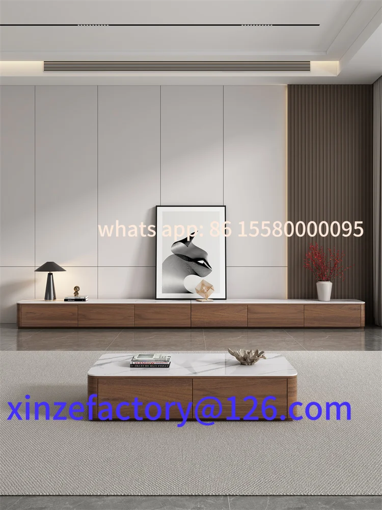 

Customizable Slate Household Walnut Splicing Floor Cabinet