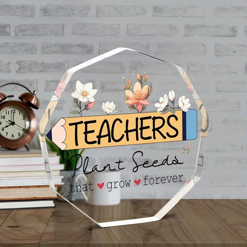 لوحة المعلم Nonagon - هدية تقدير أنيقة لمساحات المعلمين #6