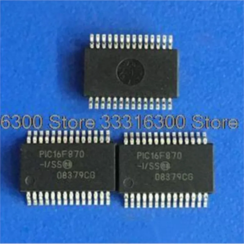 

10PCS New PIC16F870-I/SS SSOP28 Microcontroller chip IC