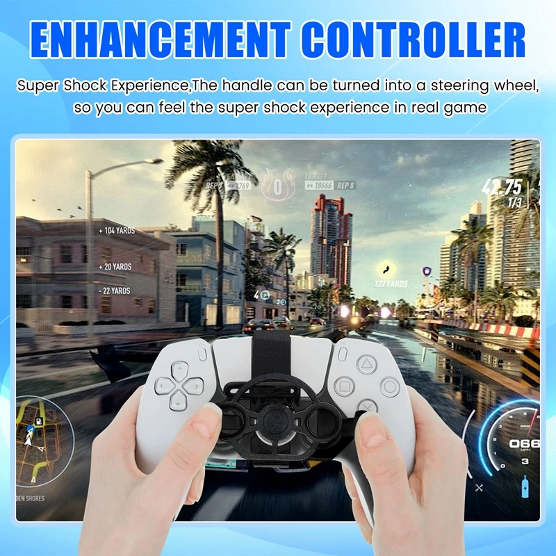 MINI พวงมาลัยสําหรับ PS5 จับเกมพวงมาลัย Controller สําหรับเกมอุปกรณ์เสริม