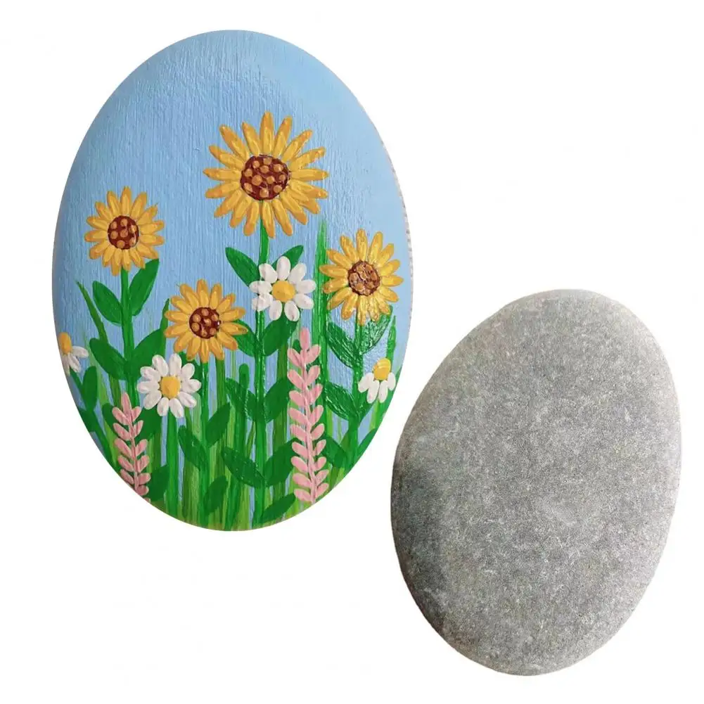 Piedras Lisas y Planas para Pintar, Rocas de Río, Piedras Naturales para Manualidades, Suministros de Arte, Decoración de Jardín