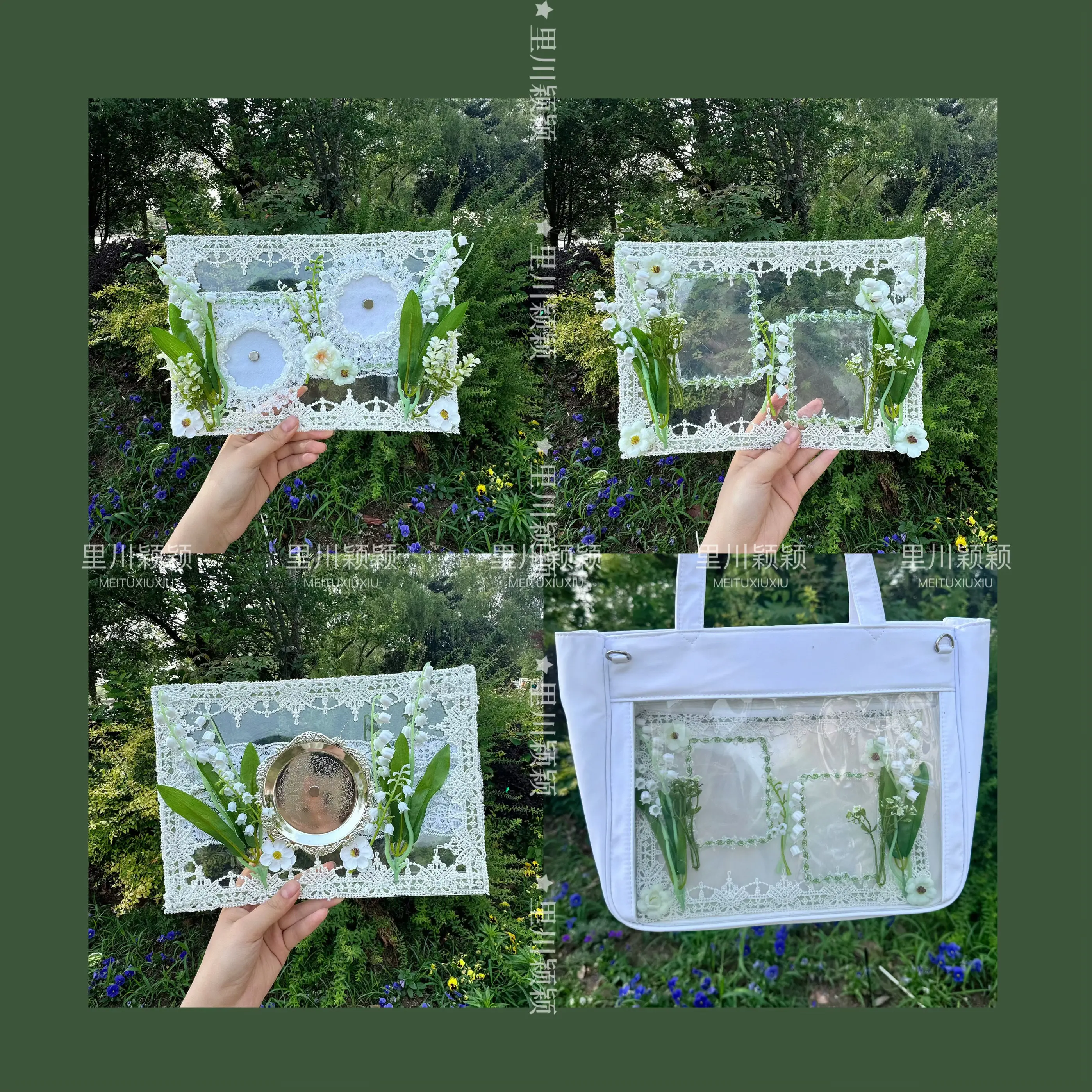 Handmade Ballet Chimes Orchid Spring Tie Pain Board Spring Outing Valley Beauty Bar Two-dimensional Ribbon Lta Bag Accessories
