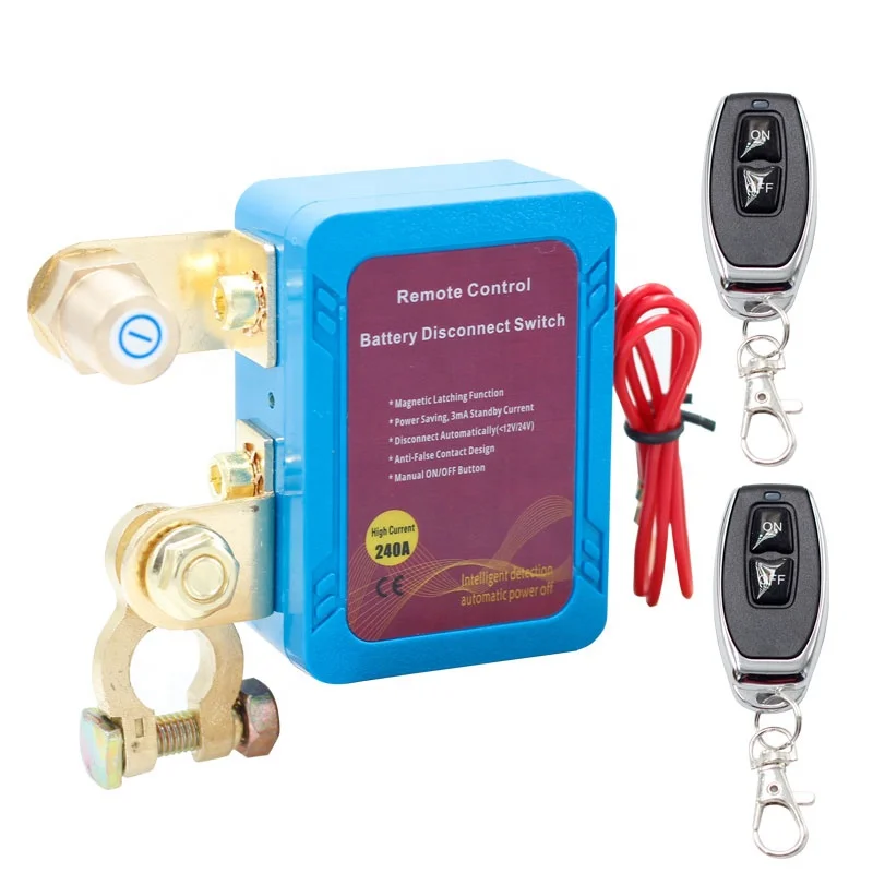 

Battery Disconnect Power Switch 12V 240A Turn Off Car Truck Remote Control Switch