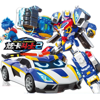 Metal Cardbot BLUE COP S Transforming Robot Car Card Toy Action Figure ABS Transformation Model Children Gift 2025