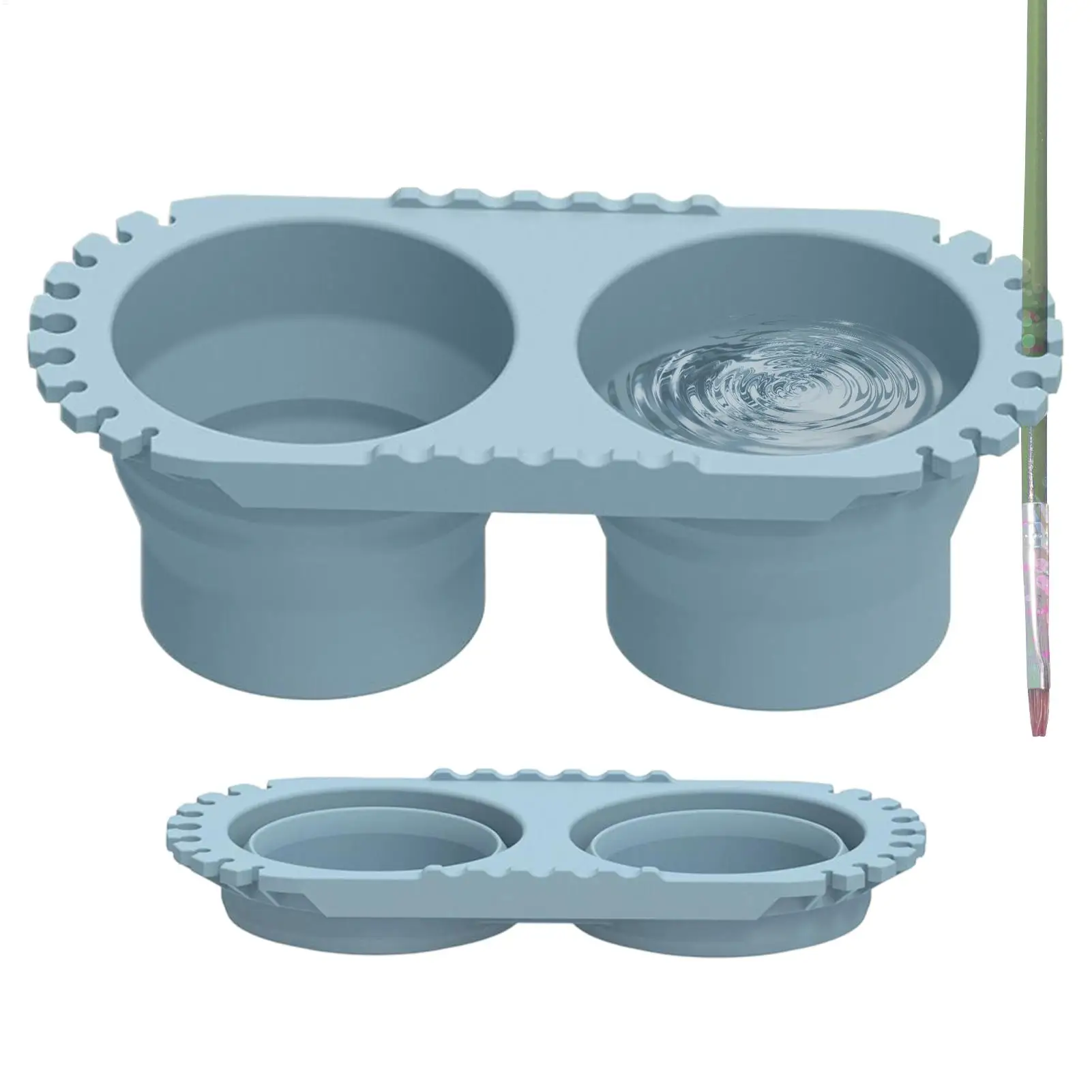 Gobelet pliable pour nettoyer les pinceaux à peinture à l'huile, fournitures de dessin, rinçateur d'aquarelle domestique pour artistes, étudiants, peintres, enseignants