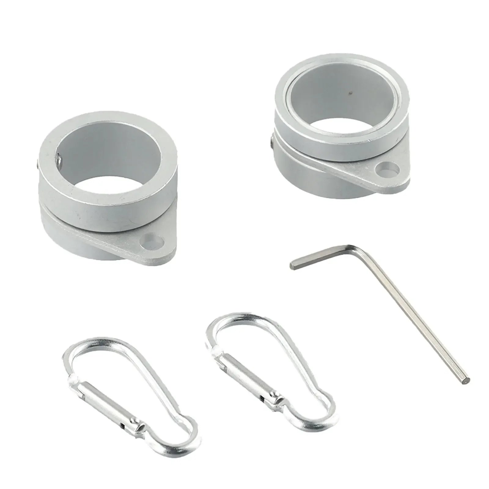 

Высокое качество изысканное практичное кольцо для флагштока 2 шт. анти-обернутый алюминиевый сплав для 0,75-1 дюймов алюминиевый столб поворотное кольцо