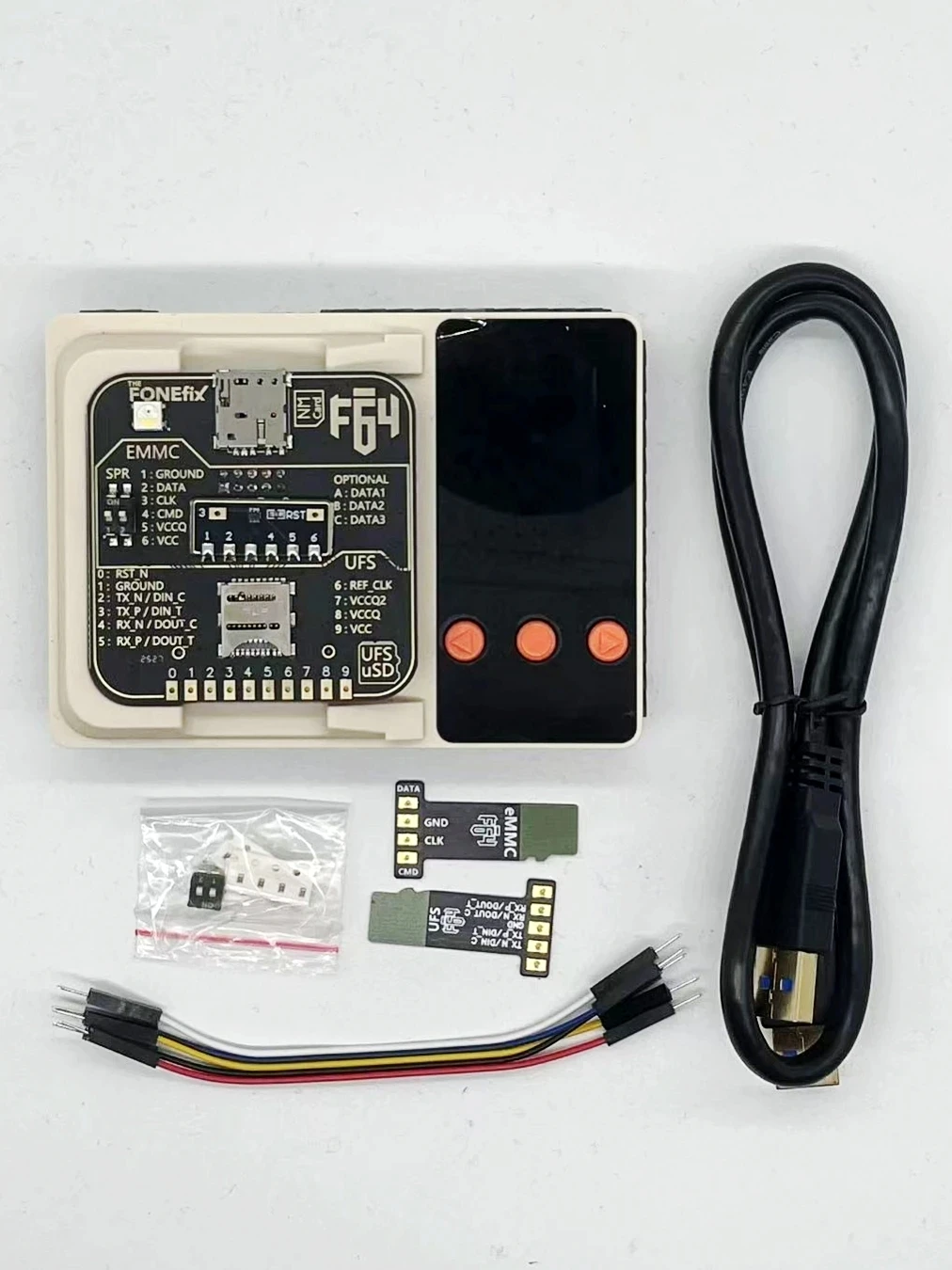 F64 Box Jtag Flash 64 Lite Ultra Tool Original Z3x Full Set EMMC UFS BGA ISP Socket Adapter Easy JTAG Box