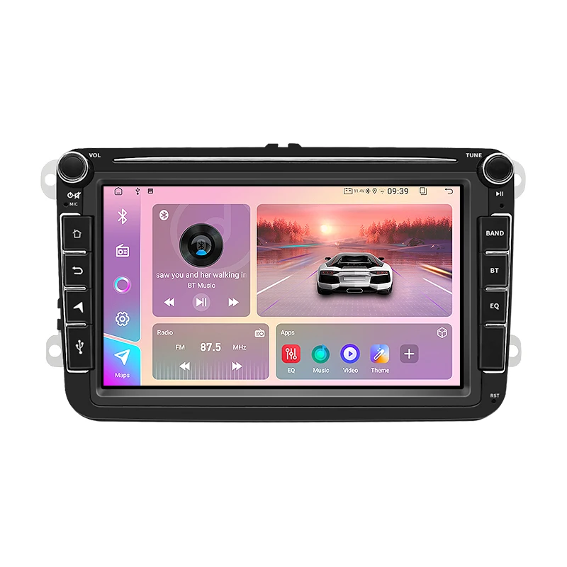 

8 Inch Car Radio Multimedia Video Player Wireless CarPlay Android Auto for VW Volkswagen Skoda Octavia Golf Touran Touch Screen