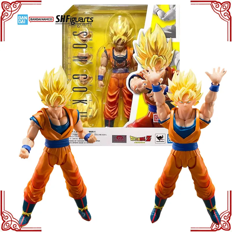 

In Stock Genuine Bandai Dragon Ball Z Model Kit SHF Son Goku The Games Begin Anime Action Figure Collection Finished Model Toys