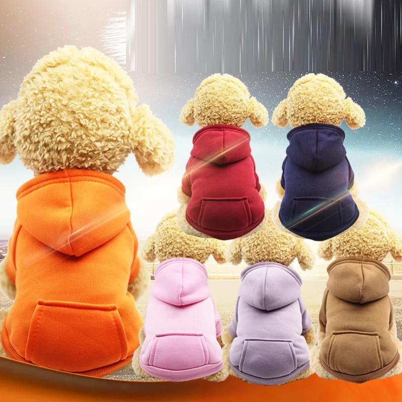 Puppy Clothes Autumn and Winter Hoodie Cat Two Leg Clothes Pet Sports Clothing for French Bulldog Pet Clothing and Supplies