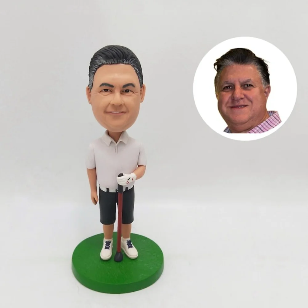 

Custom Valentines 3D Bobblehead from Picture Personalized Handmade Clay Figurine Romantic Gift