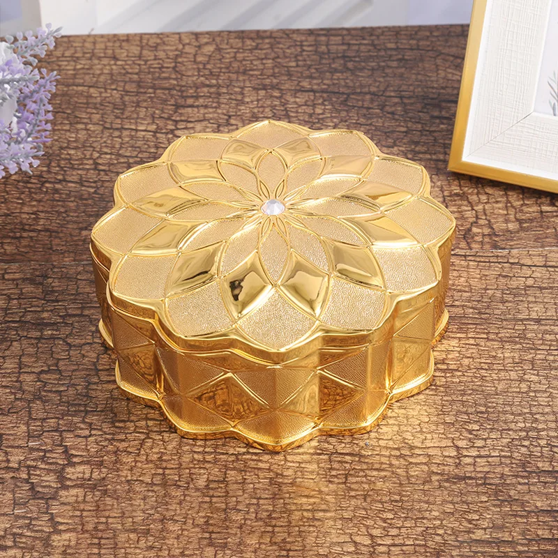 

Exquisite Jewelry Storage Box Ring Earrings Showcase Cases Retro Jewellery Organizer Case Household Earring Collection Boxes