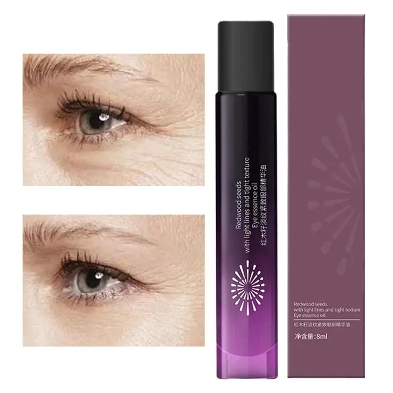 

8ml Nourishing Firming Eye Oil Anti-Aging Fade Fine Line Remove Eye Bags Puffiness Firming Nourishing Dark Circles Remover Serum