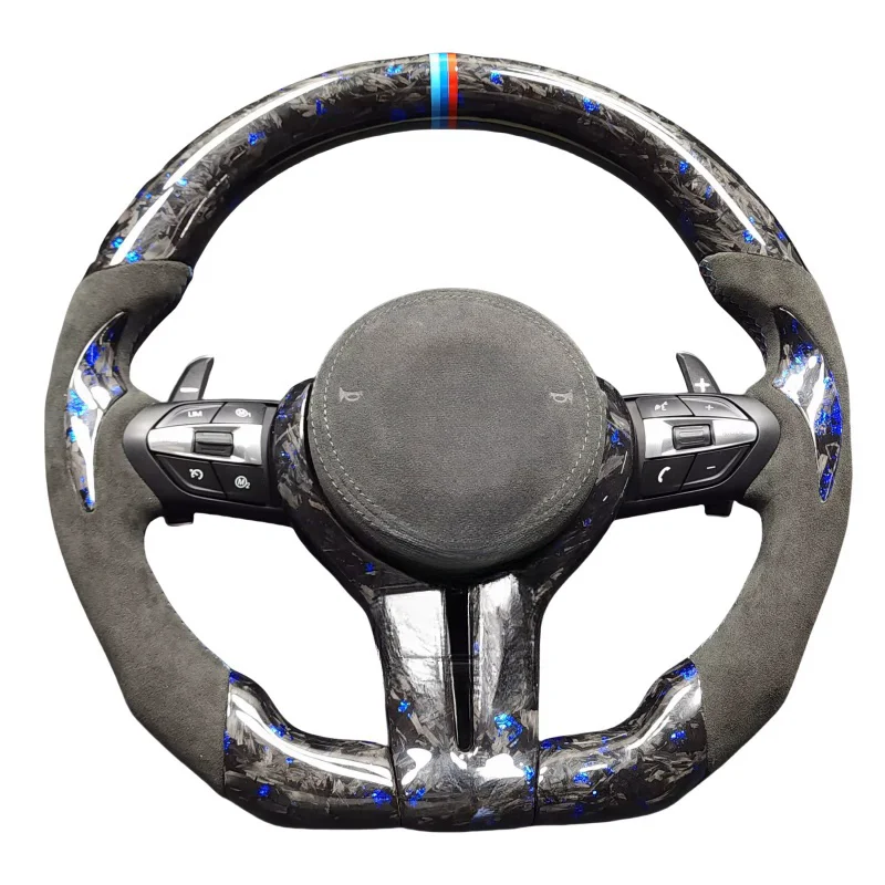 

Customized Alcantara Leather Carbon Fiber Sport Style Steering Wheel for BMW E39 E60 F07 F10 F18 F02 F06 F12 G30 G38 G70