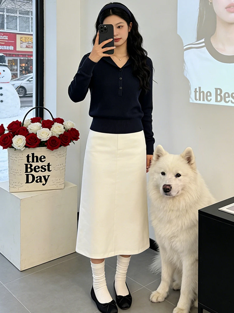 

Корейский Sle Sweet Girl Look, длинный вязаный свитер с капюшоном для ленивых женщин, модное возрастное снижение, осеннее новое поступление