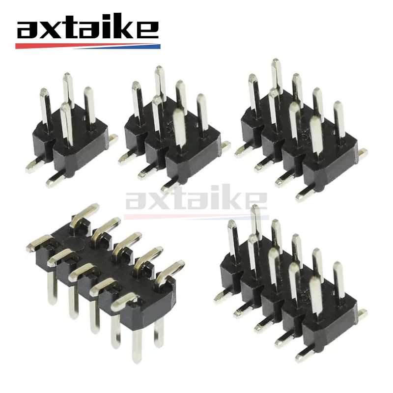 

20PCS 2.0mm SMD Male Pin Header PCB Connector 2× 2P 3P 4P 5P 6P 7P 8P 10P 12P 15P 20P 80P 40Pin Double Row Vertical 2*40P 2MM