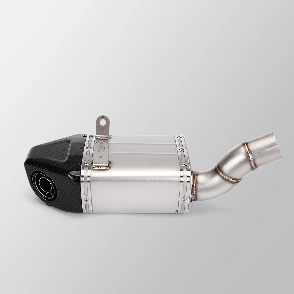 Front link pipe for Benelli Leoncino 500，complete Motorcycle Exhaust System, silencer with box