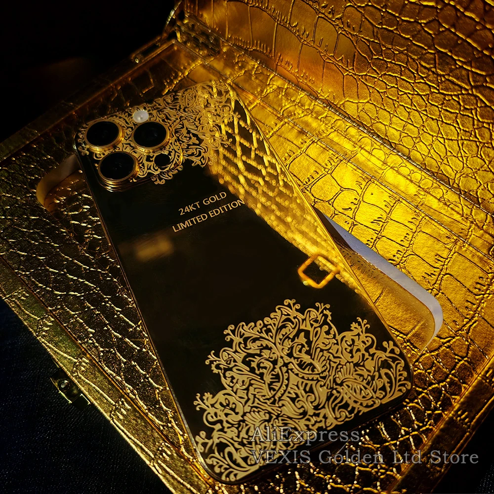 

Поддержка индивидуальной серии iPhone. Корпус из 24-каратного золота, ограниченная серия для iPhone 16Pro Max 15Pro 14Pro, различные модели с логотипом.