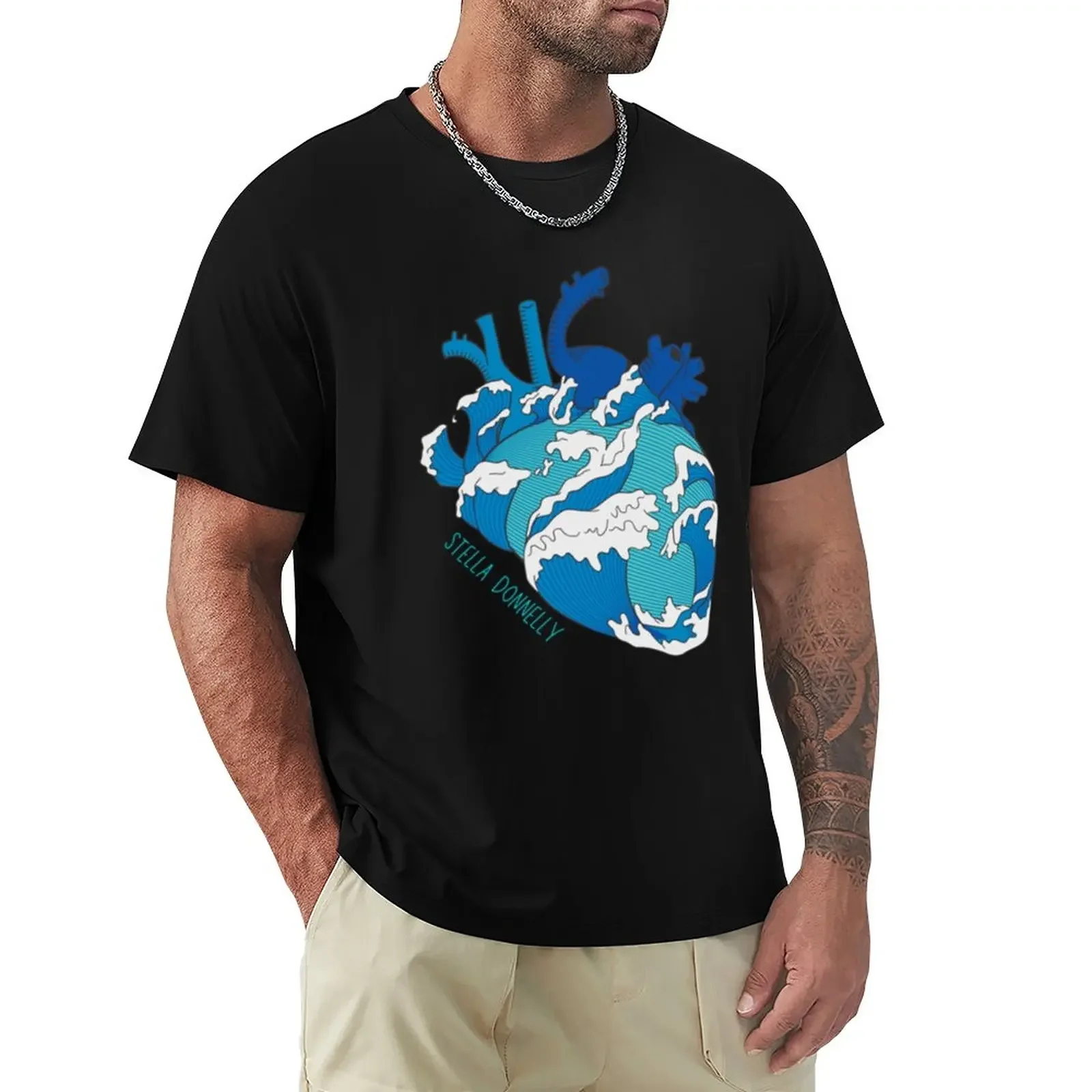 

Stella Donnelly- Ocean Heart Logo T-Shirt for a boy funnys aesthetic clothes mens tall t shirts