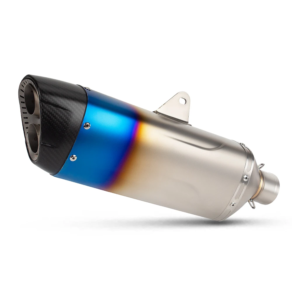 

51MM Motorcycle Universal Exhaust Muffler Street Bike Tailpipe For ZX-10R RSV4 1100 MT-10 CB300R TMAX 560 Forza 750 F850 GS