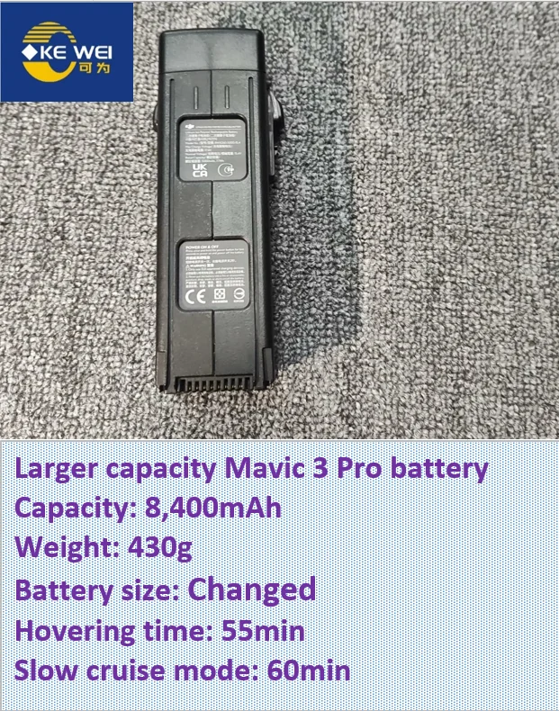 Refitted higher capacity battery for DJI Mavic 3/3 Pro/3 Cine/3 Classic drone 8400~13500mAh, two options