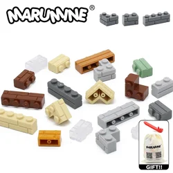 Marumine MOC Bricks 1x4 1x2 Wall Cube 15533 98283 2357 Houses Building Blocks Accessories Assembles Particles Compatible DIY Toy