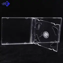 Household Standard Single Disc Storage Box DVD Case CD Case Empty Clear Plastic CD Jewel Case Disc CD Box 14.2cm*12.4cm*1.0cm