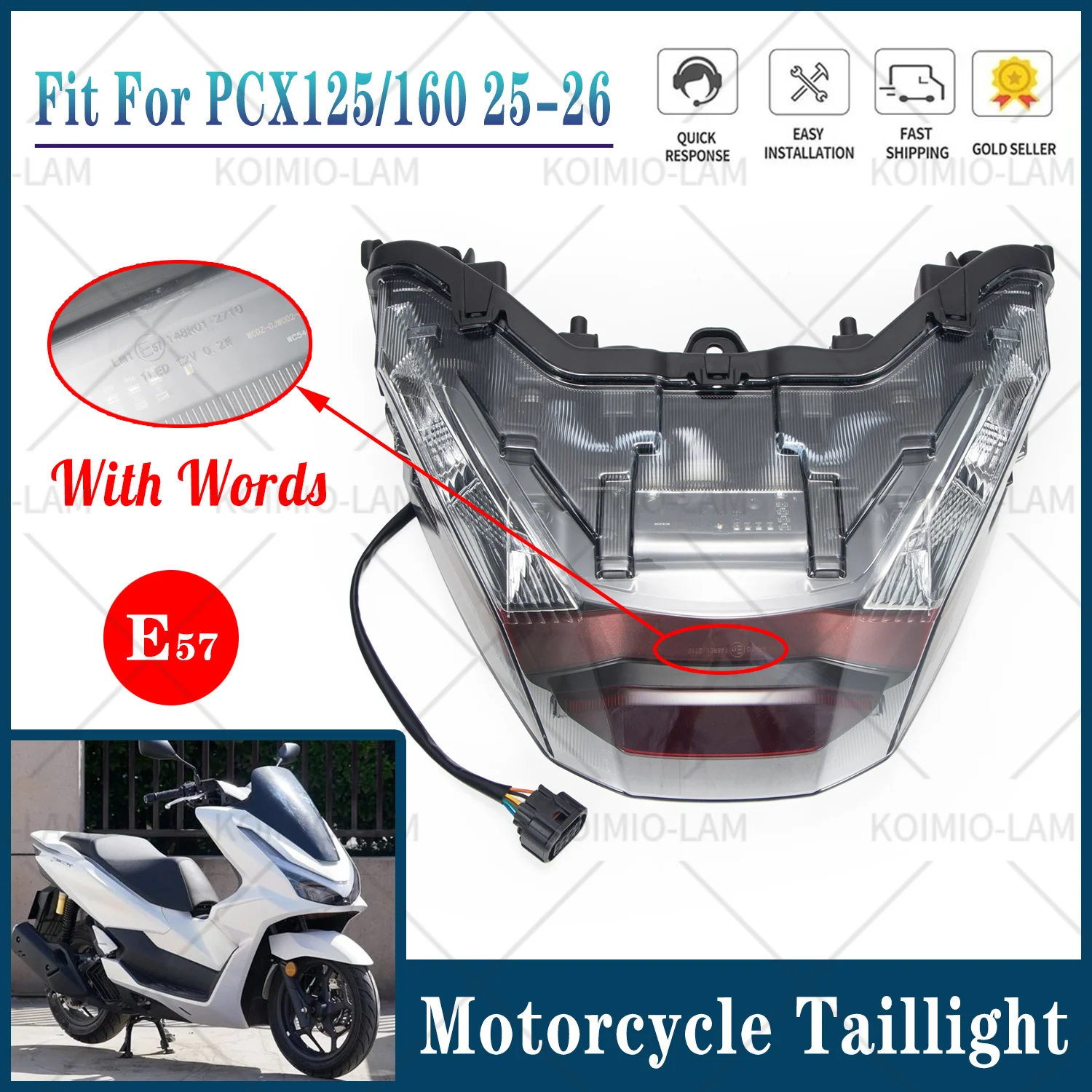 ホンダPCX125 PCX160 2025-2026年式 バイク用テールライト