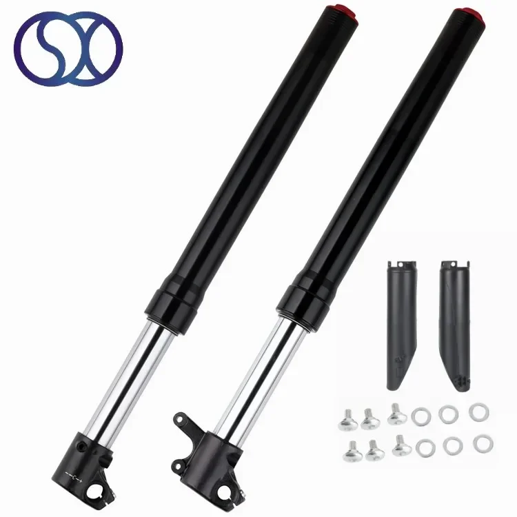 Garfo dianteiro de motocicleta Yamaha 48/48mm 12 polegadas parte invertida Dirt Fat Bike Garfo dianteiro