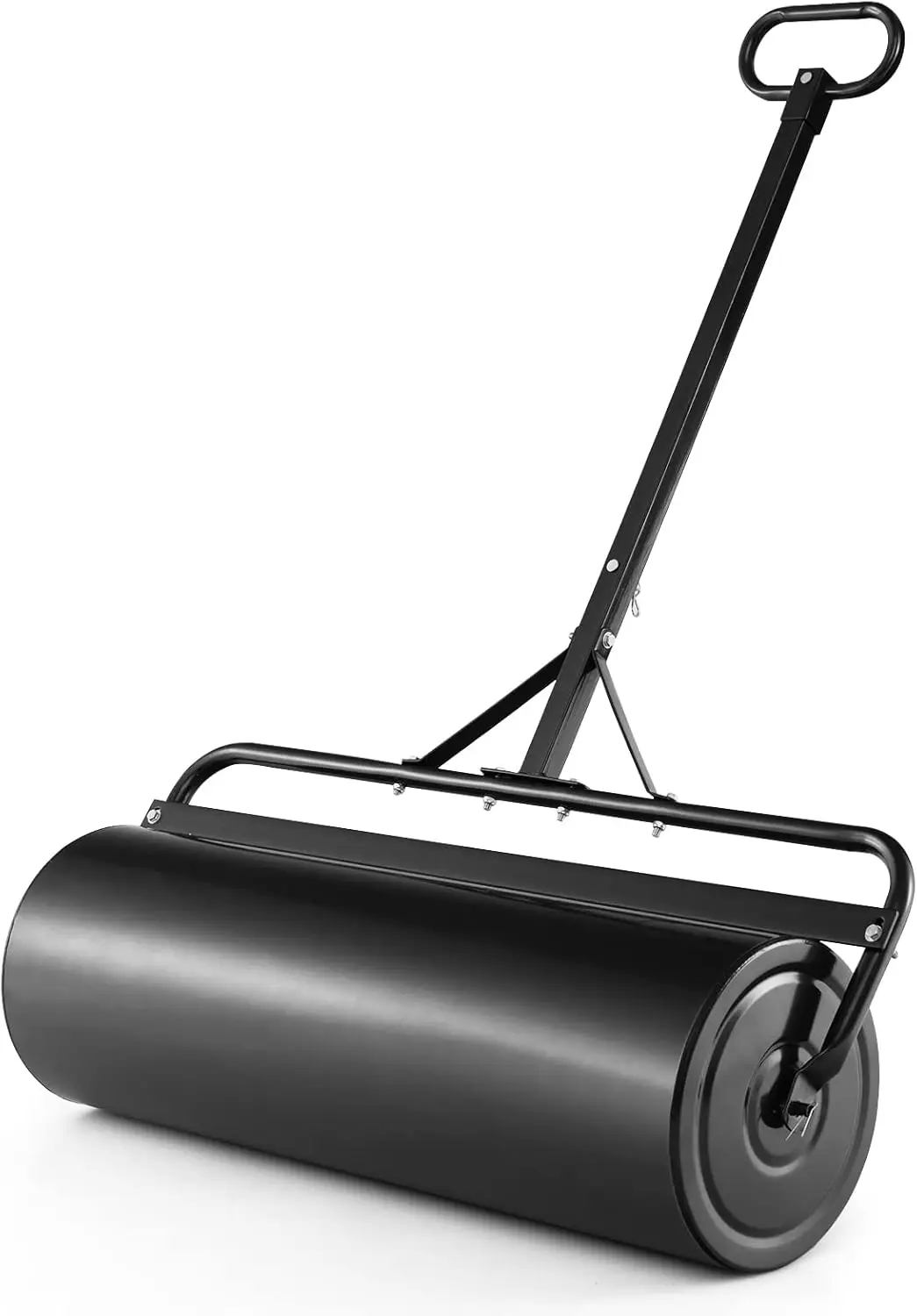 

Валик для газона, 63 л (17 галлонов), ручной и прицепной, стальной, с ручкой для толкания и тяги, наполняемый водой