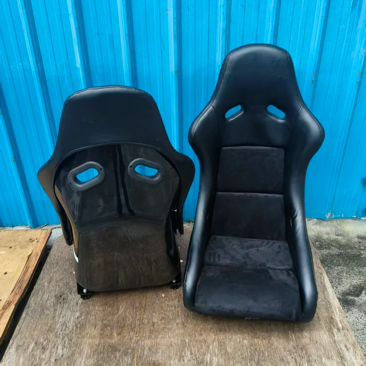 Custom For Recaro Pole Bucket Seat Fiberglass Backrest Sport Racing Design Universal Fit for  TT MK1 MK2 MK3