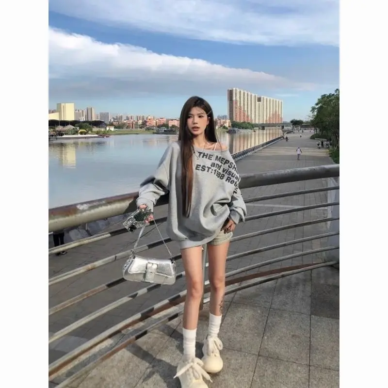 بلوزات عنابي للسيدات ملابس شعبية كورية على شكل جناح الخفّاش ملابس الشارع الشهير مع قلنسوة طويلة Highstreet Hotsweet بسحاب شخصي صبغ الباتيك