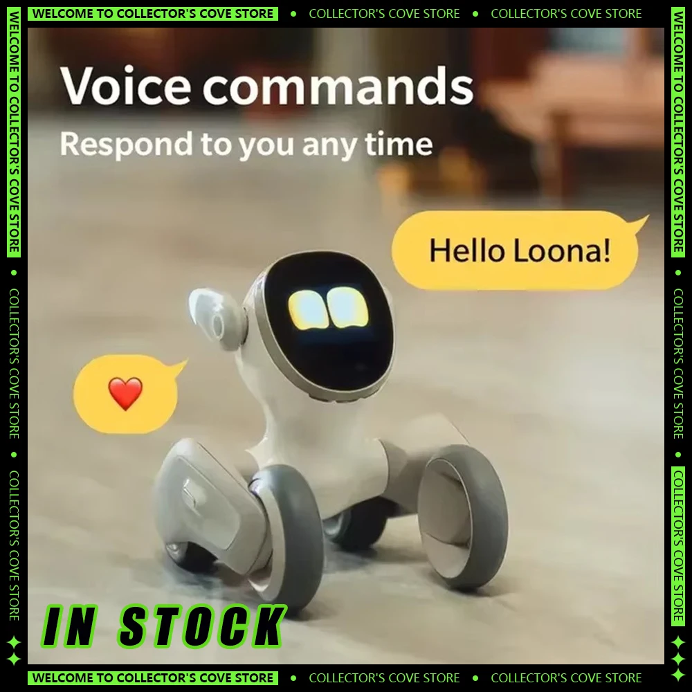 Loona-Robot Intelligent pour Chien, Compagnon Électronique AI pour Animal de Compagnie, Machine Intelligente pour Chiens, Émotions, Interaction Vocale