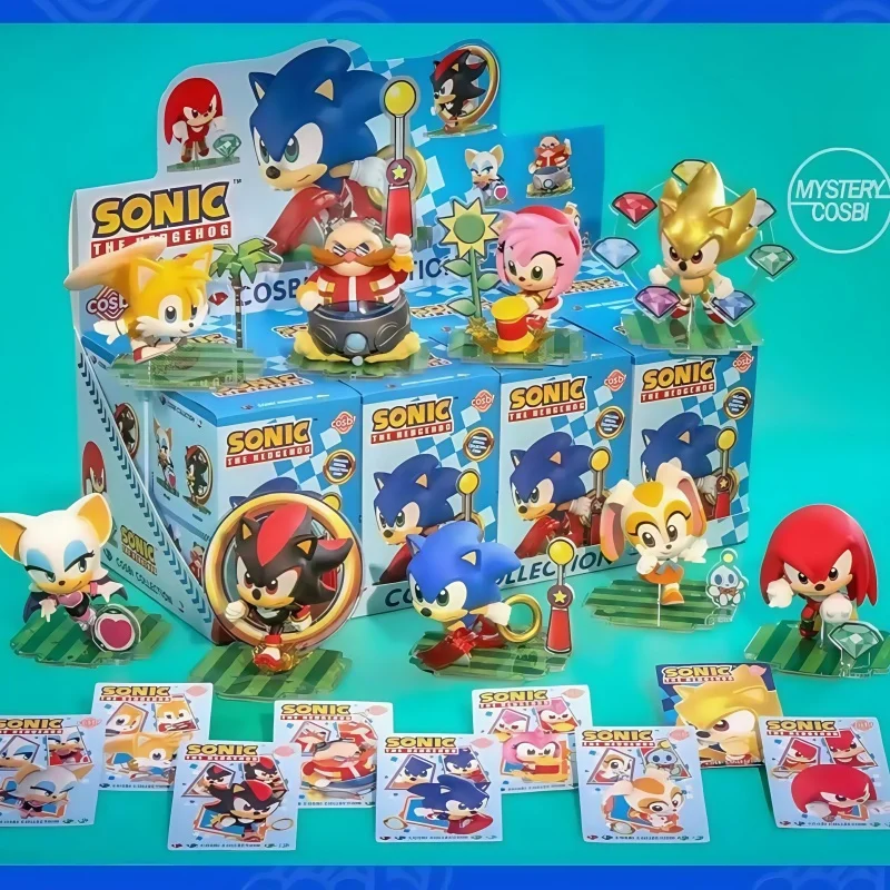 

Горячие игрушки, официальный Sonic Cosbi, загадочная слепая коробка, мини-фигурки, милый коллекционный декор для стола, коллекционные подарки на день рождения для фанатов