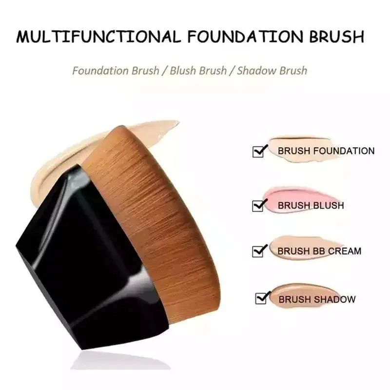 Magic Foundation Makeup Brush Flawless Liquid BB Cream No Trace Brushes High Density Soft Fiber Petal-Shaped Beauty Tools