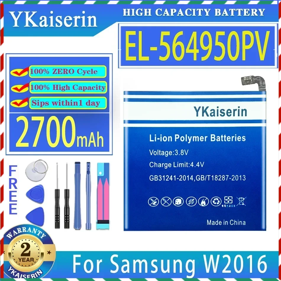 

YKaiserin 2700mAh Replacement Battery EL-564950PV For Samsung W2016 W2017 W2018 W2019 E540020 574948 Bateria