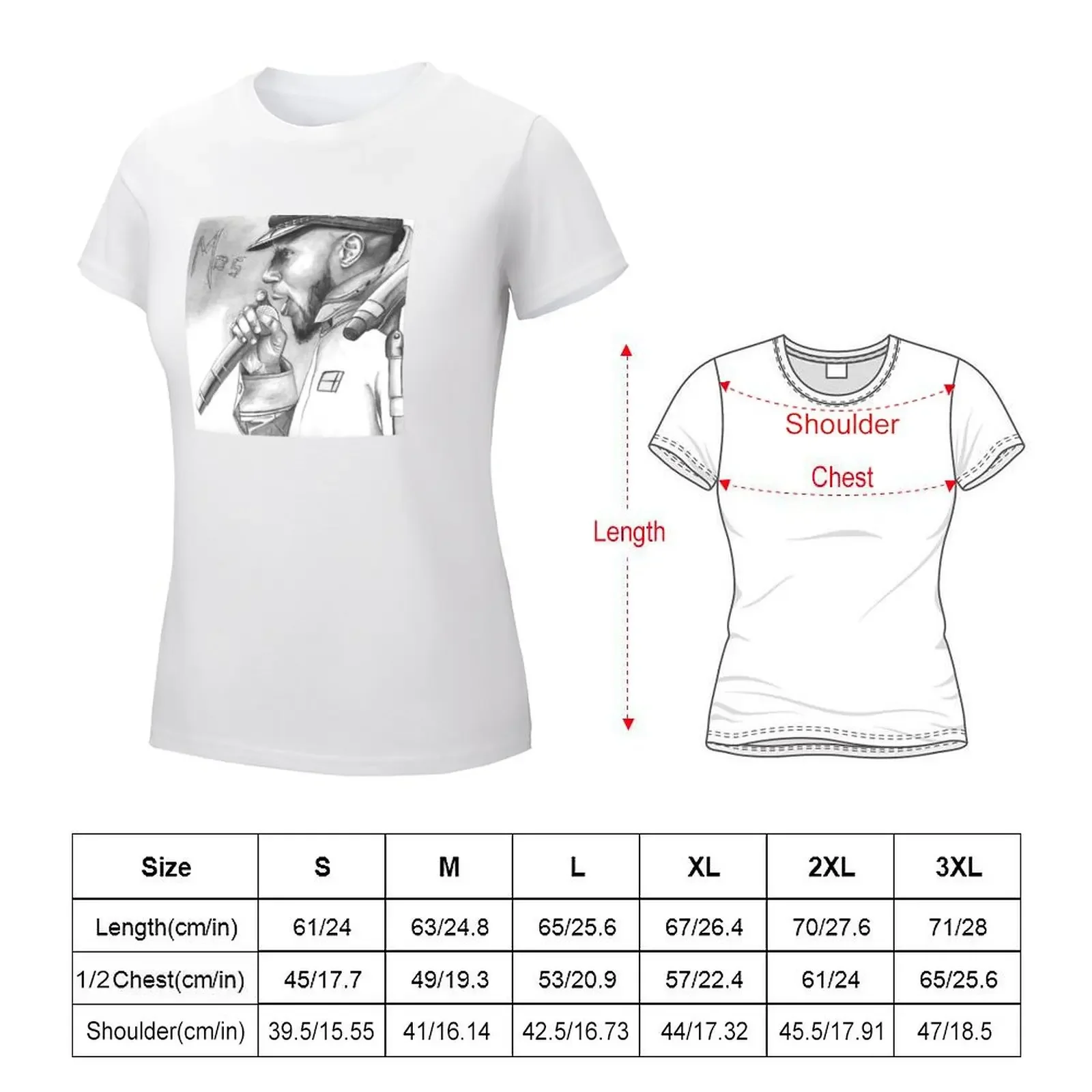 Hiphop Portret T-Shirt Oversized Plus Size Tops Kat Shirts Voor Vrouwen