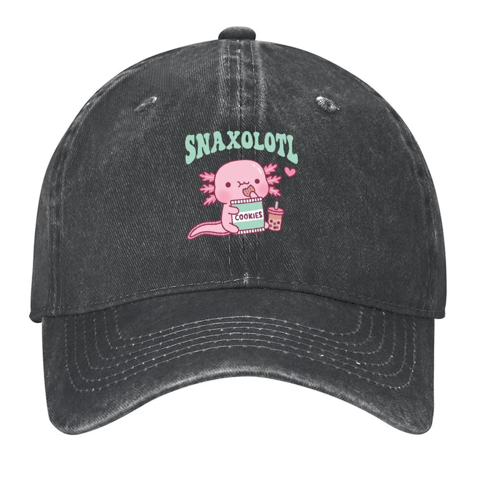 

Funny Snaxolotl Snack A Lotl Like The Axolotl Baseball Cap beach hat designer cap Hat men Anime Hat Golf Men Women's