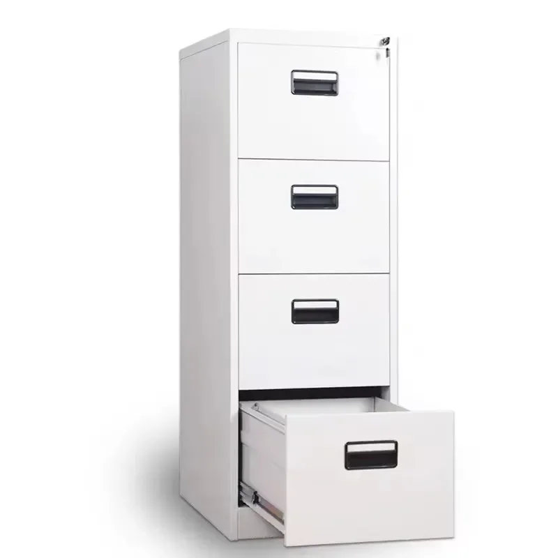 High Quality 4 Drawer  Structure Metal File Cabinet Best Price Steel Vertical Filing Cabinet for Office or Laundry Storage