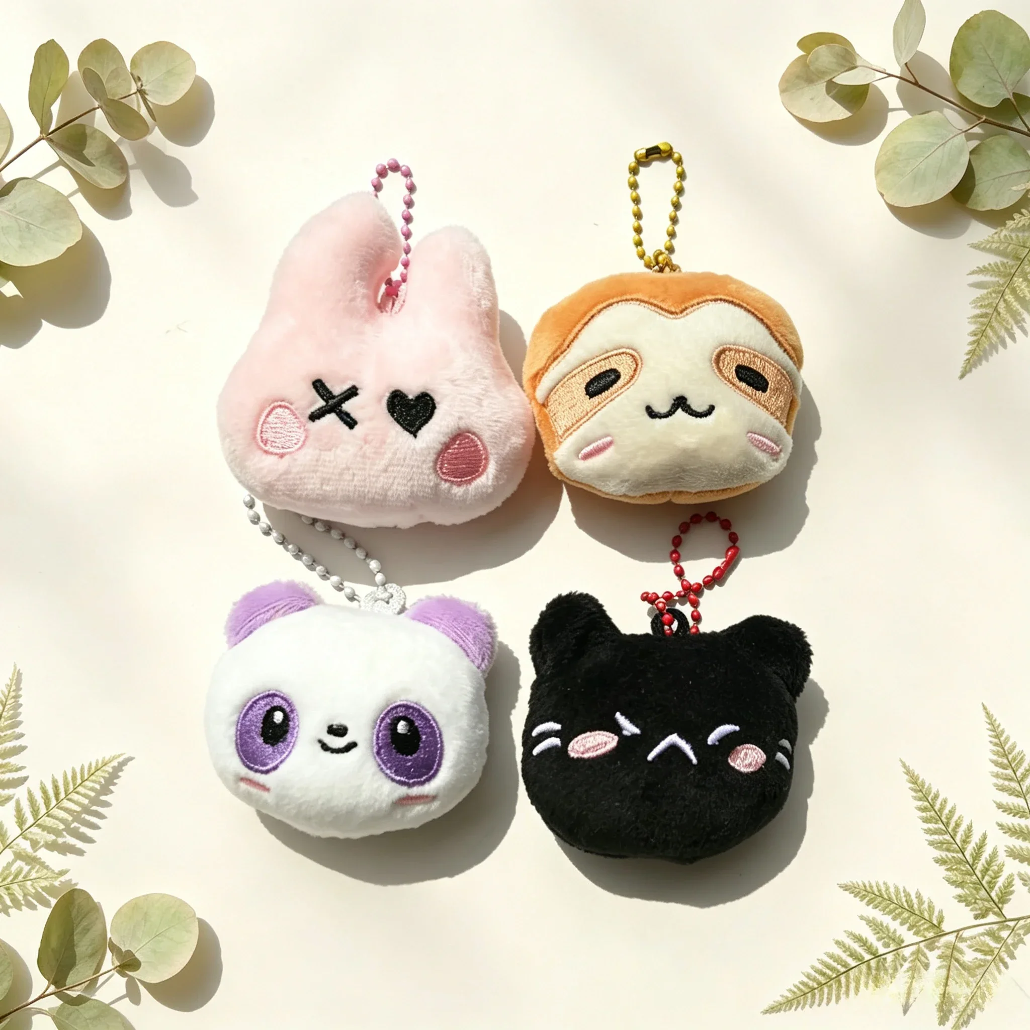 Hot Sale BM Baby Monster Style Plush Cartoon Animal Keychain, Bag Charm, Holiday Gift & Party Favors