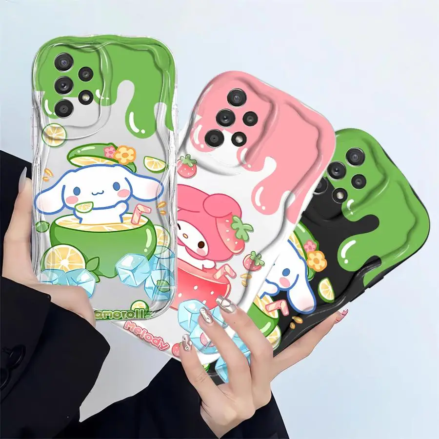 Sanrio Cinnamon Roll Soft Phone Cover Case for Samsung Galaxy A32 A54 A36 A23 A56 A24 A53 A35 A52 A55 A25