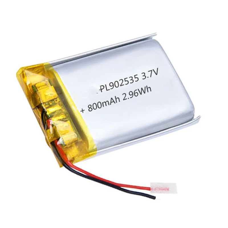 

2/5/10/20 Pcs 3.7V 800mAh 902535 Lithium Polymer Ion Battery 2.0mm JST Connector