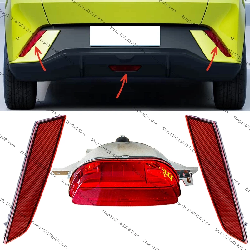 For BYD Seagull Car Rear Bumper Reflector Light Stop Lamp Brake Lamp Light Fog Light Tail Lamp