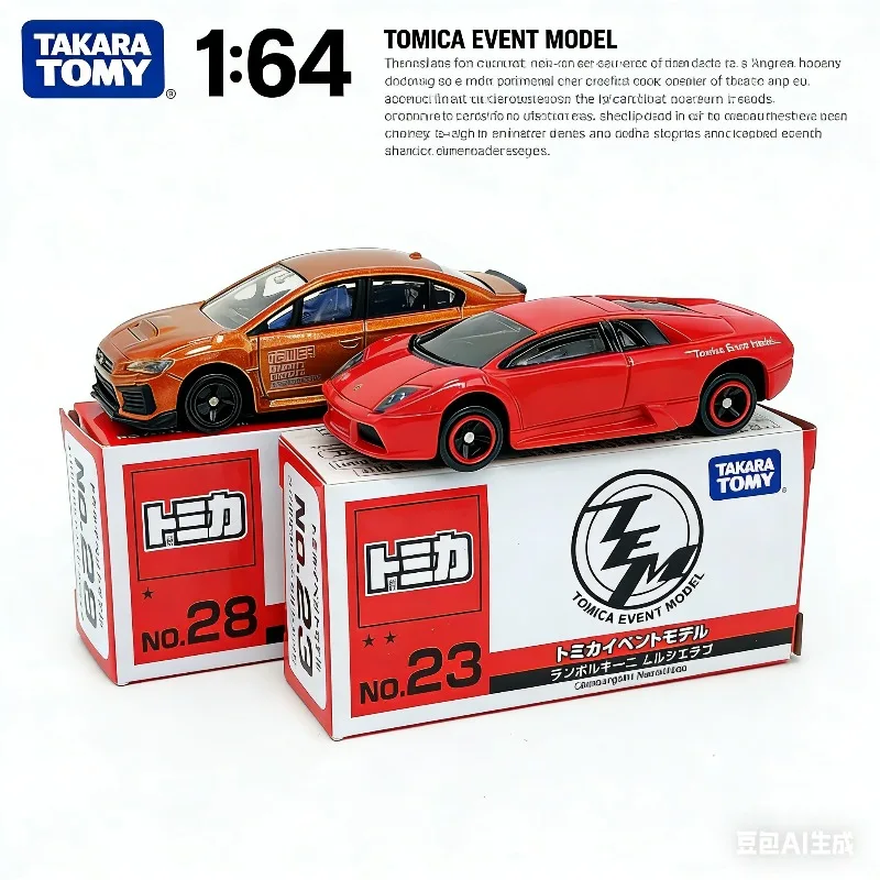 

TAKARA TOMY 1/64 TEM Exhibition Limited Edition Subaru Sport Lamborghini Alloy Car Model Desktop Decoration