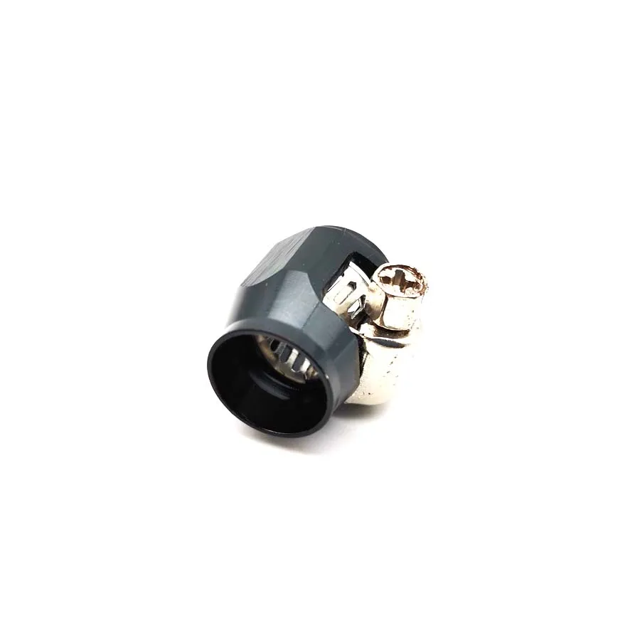 12mm Black Hose Fitting Finisher Clamp AN4 Aluminium for Fuel Oil Tube Hose 1 Piece