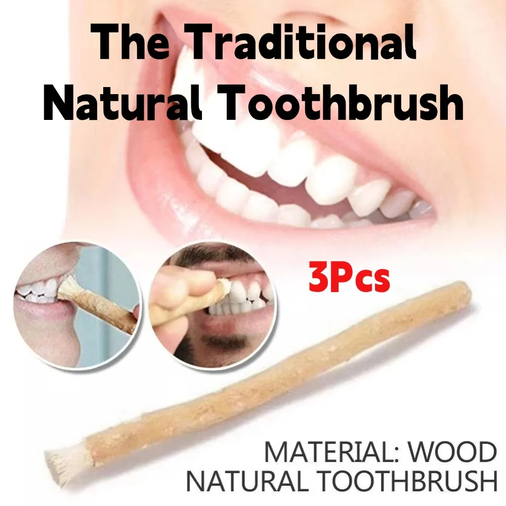 Retro Natural Miswak Toothbrush Portable Miswak Siwak Natural Manual Whitener Traditional Branch Soft Travel Healthy Gums Teeth